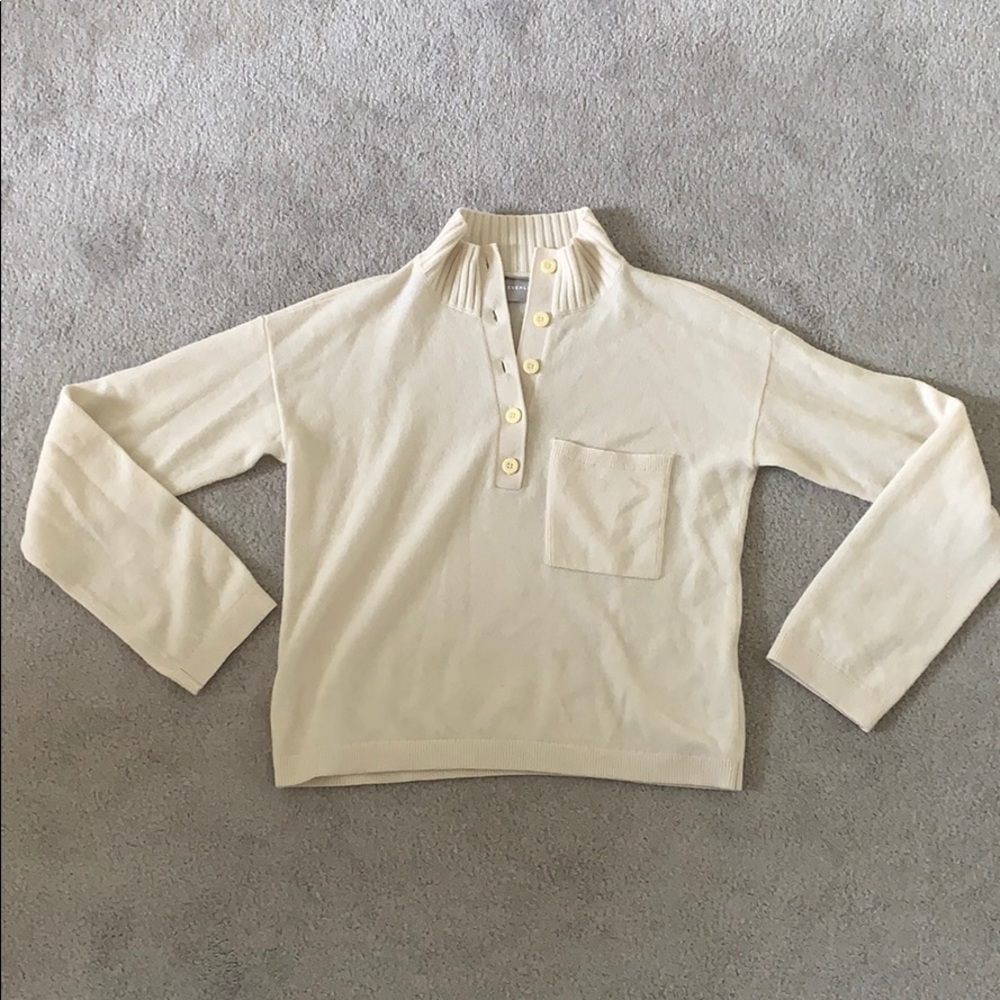 Everlane cream cashmere sweater